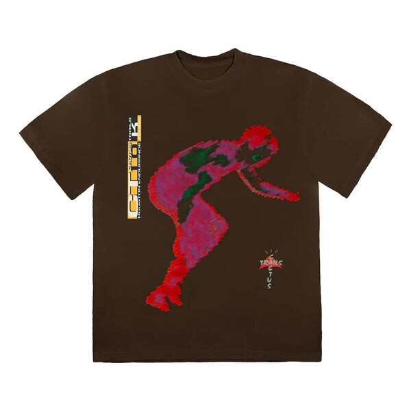 

Футболка digital t-shirt 'brown' Travis Scott, коричневый