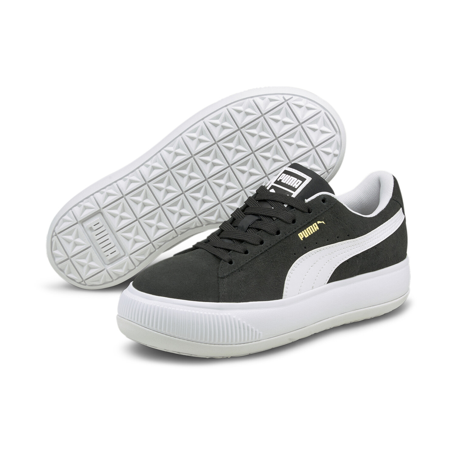 Баскетбольные кроссовки замшевые mayu Puma, черный — фото 2