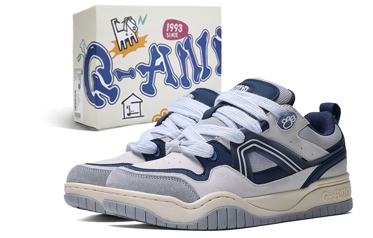 

Q-AND Кроссовки для скейтбординга Q AND с противоскользящей и износостойкой подошвой, на платформе, низкие, унисекс