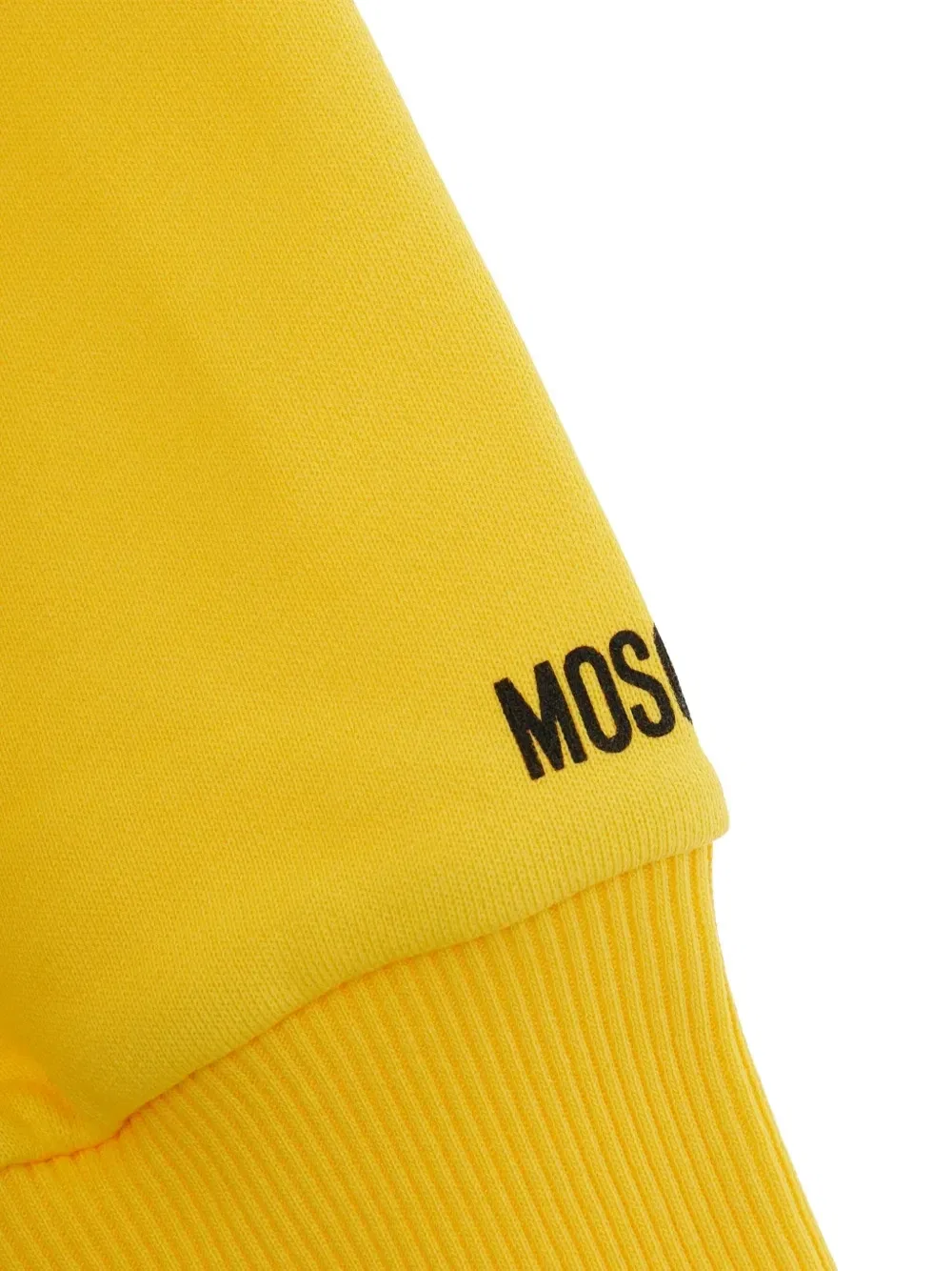 Свитер с круглым вырезом Moschino Kids, желтый — фото 3