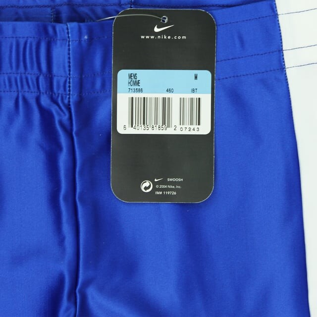 Синие белые мужские шорты для бега Dri Fit с эластичной талией 713586 460 Nike, синий — фото 2