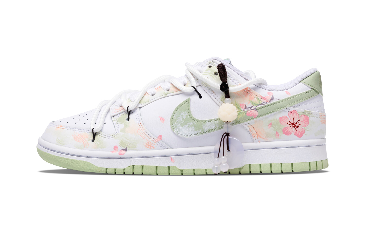 

Кроссовки Nike Dunk Skateboarding Shoes Men Low-top White/green/pink, светло-зеленый