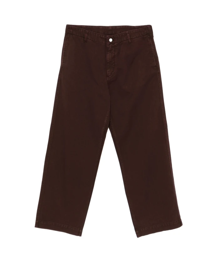 

Классические джинсы прямого кроя коричневого цвета Emporio Armani, коричневый