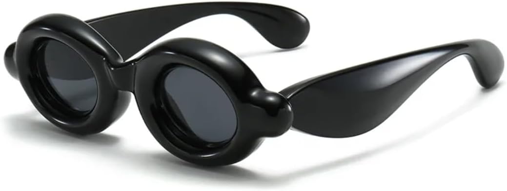 

Ретро-модные панк-очки для вечеринок, женские и мужские солнцезащитные очки в винтажном стиле с защитой от УФ-излучения UV400 для активного отдыха на открытом воздухе VFDHN, Black