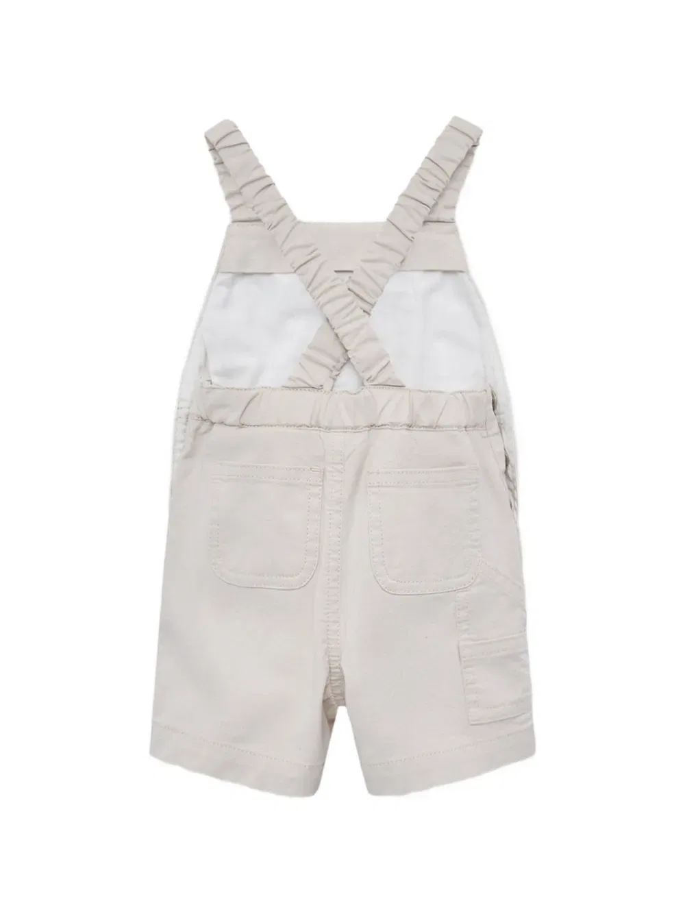 Комбинезон с аппликацией логотипа Moncler Enfant, нейтральный — фото 2