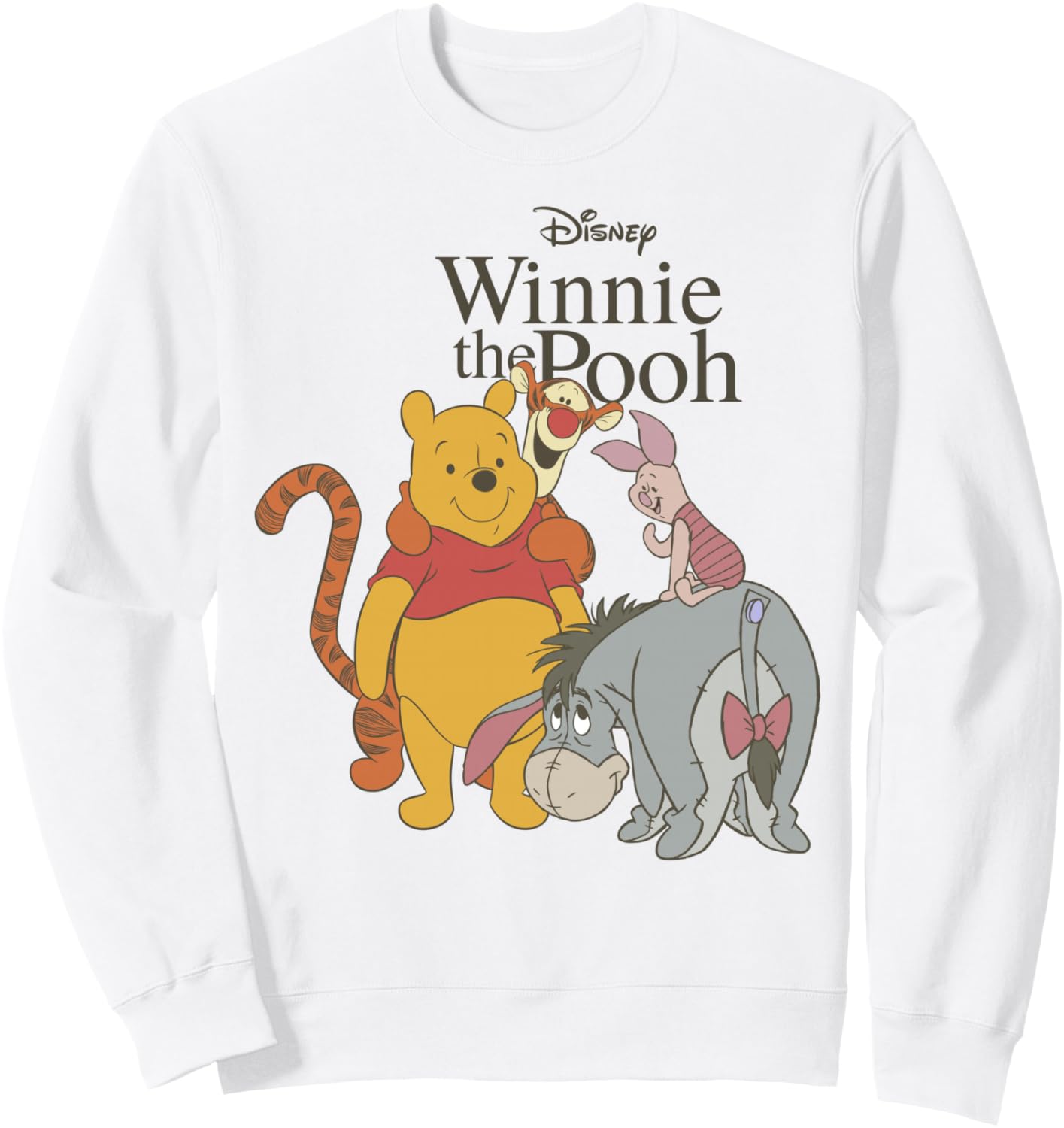 

Толстовка Disney Винни-Пух Классическая толстовка с групповым фото лучшего друга, белый