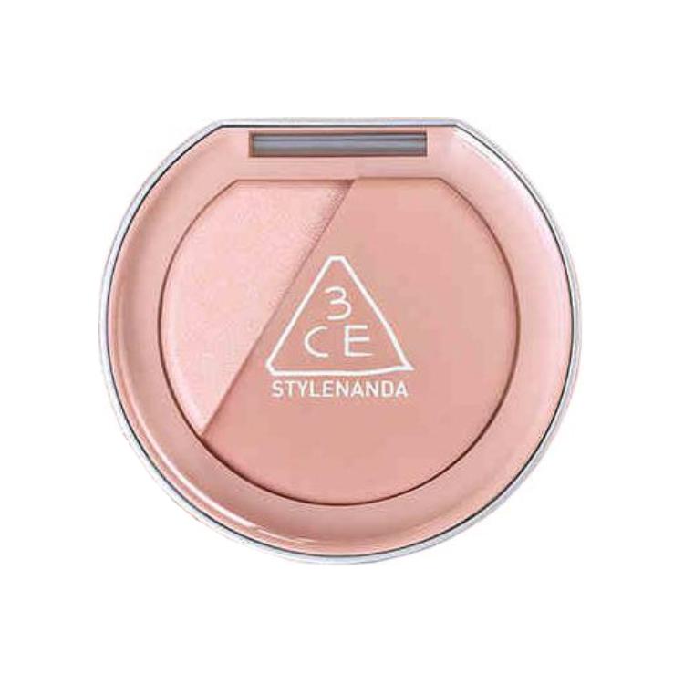 

Стойкий румянец Ambient Highlighter 2-в-1 устойчивый к размазыванию 3CE, #бежевый HOUR Soft коричневый Dust