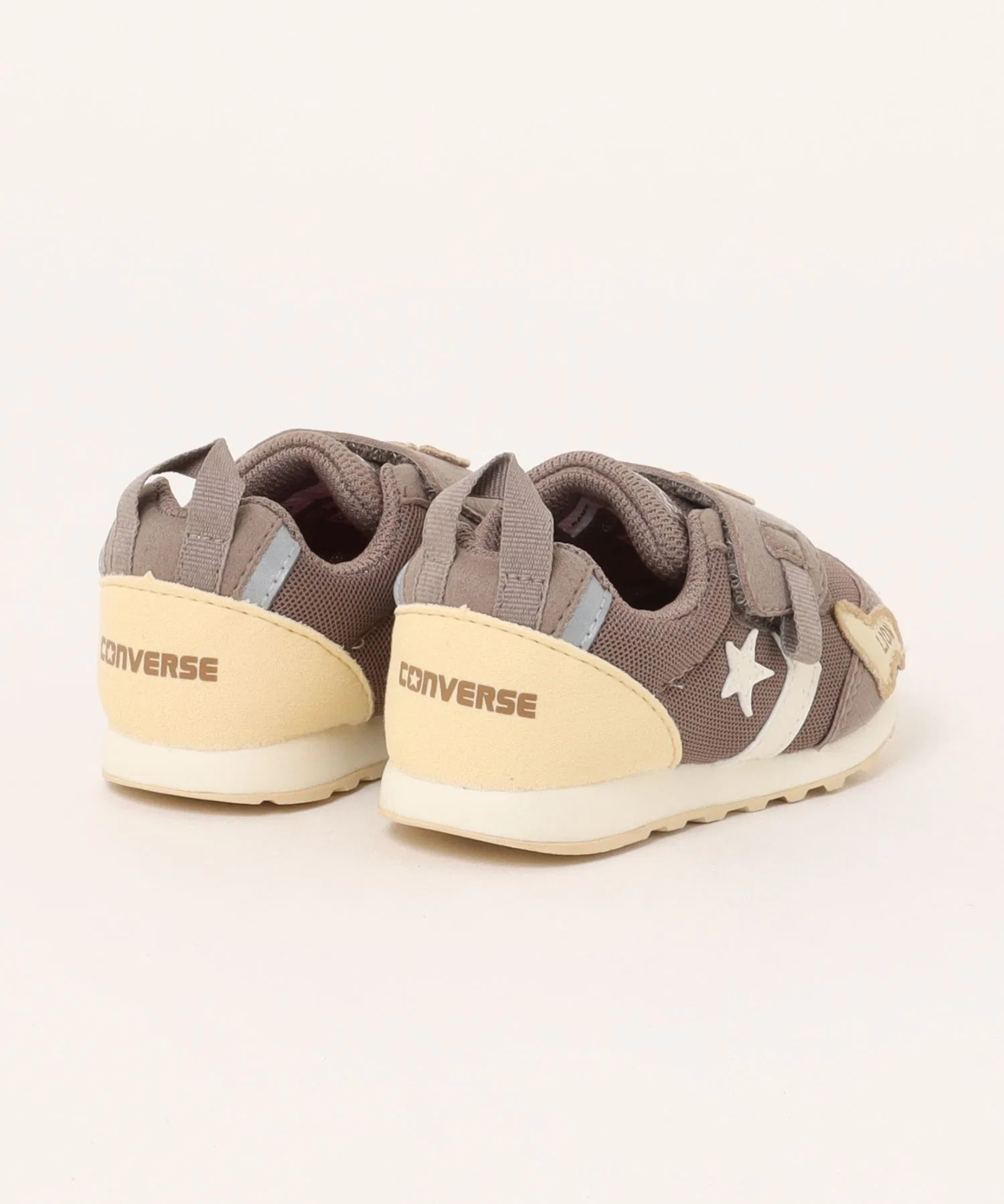 Детские кроссовки Converse BB RS/TAB из ткани «Табеццо Доубуцу» коричневые — фото 3