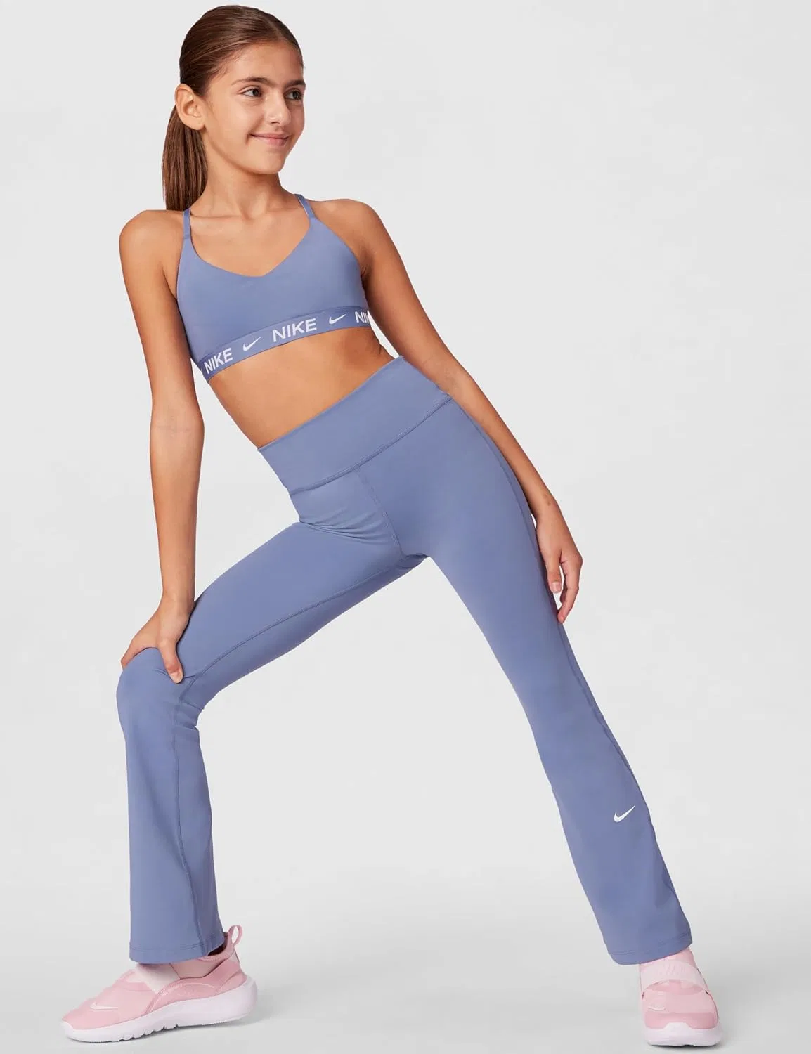 Леггинсы Nike One Dri-FIT, цвет World Indigo/White — фото 2