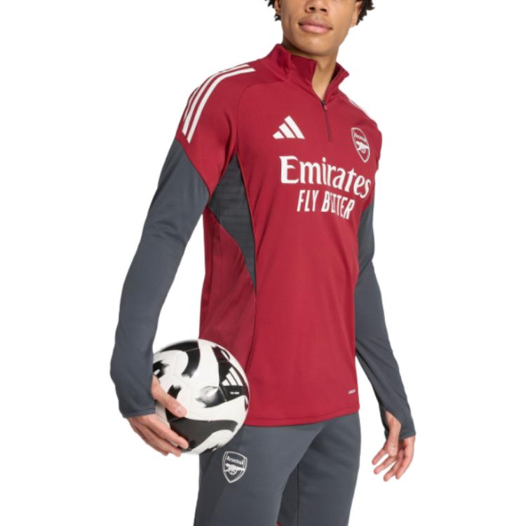 Футболка AEROREADY Soccer Jersey Men's Adidas, красный/серый — фото 4