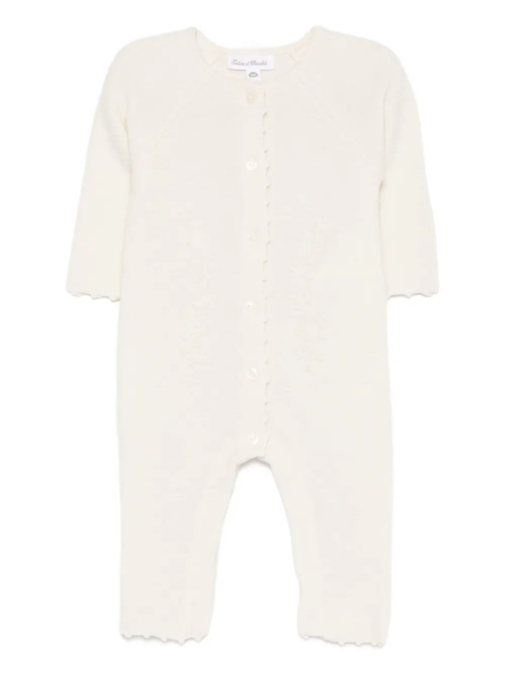 

Ползунок с волнистым краем Tartine Et Chocolat, белый