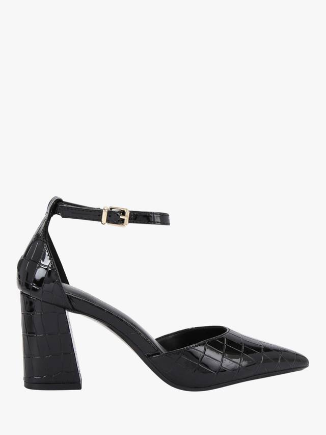 Элегантные туфли с эффектом крокодиловой кожи Carvela, Black