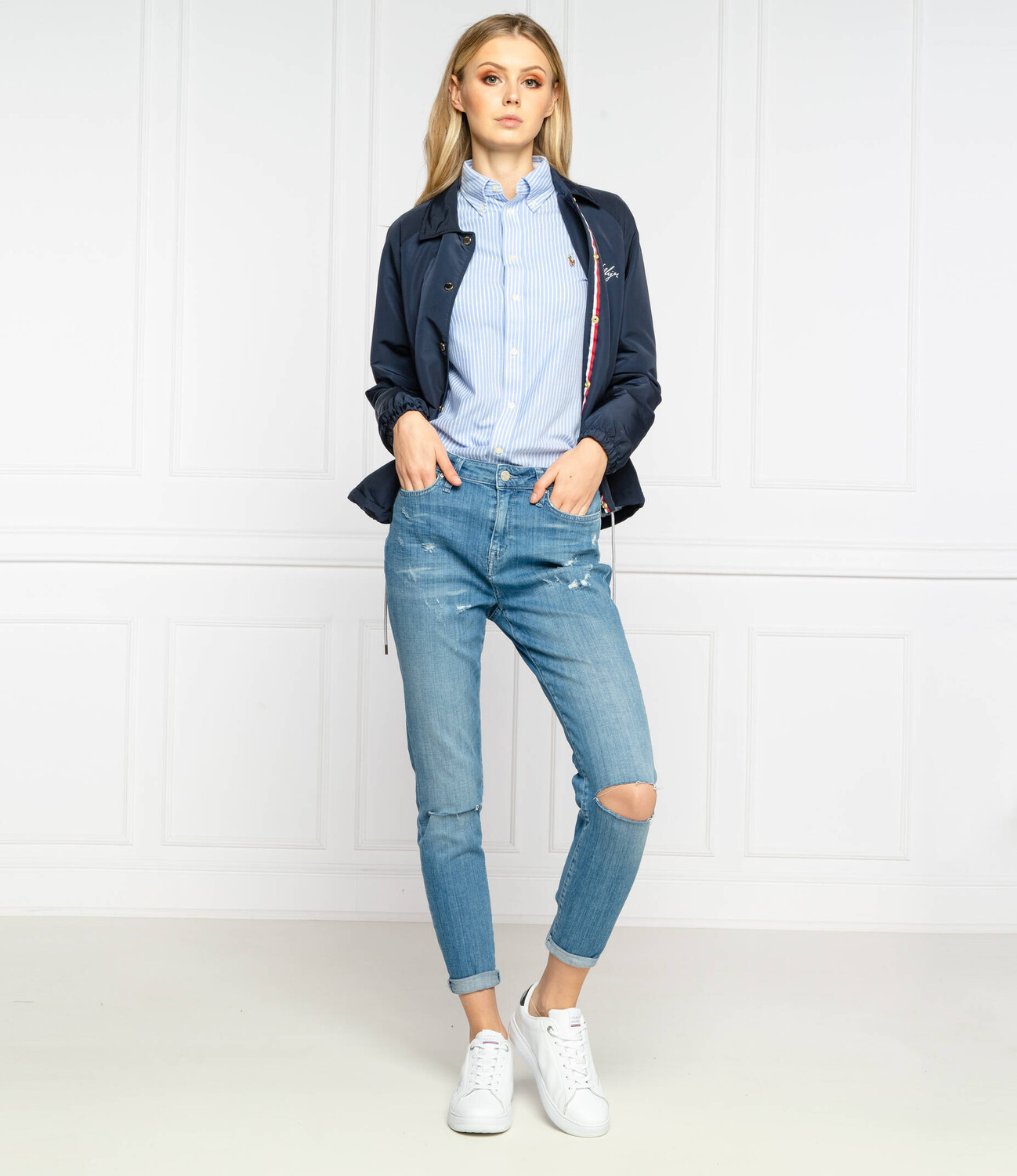 Рубашка POLO RALPH LAUREN slim fit, небесно-голубой — фото 2