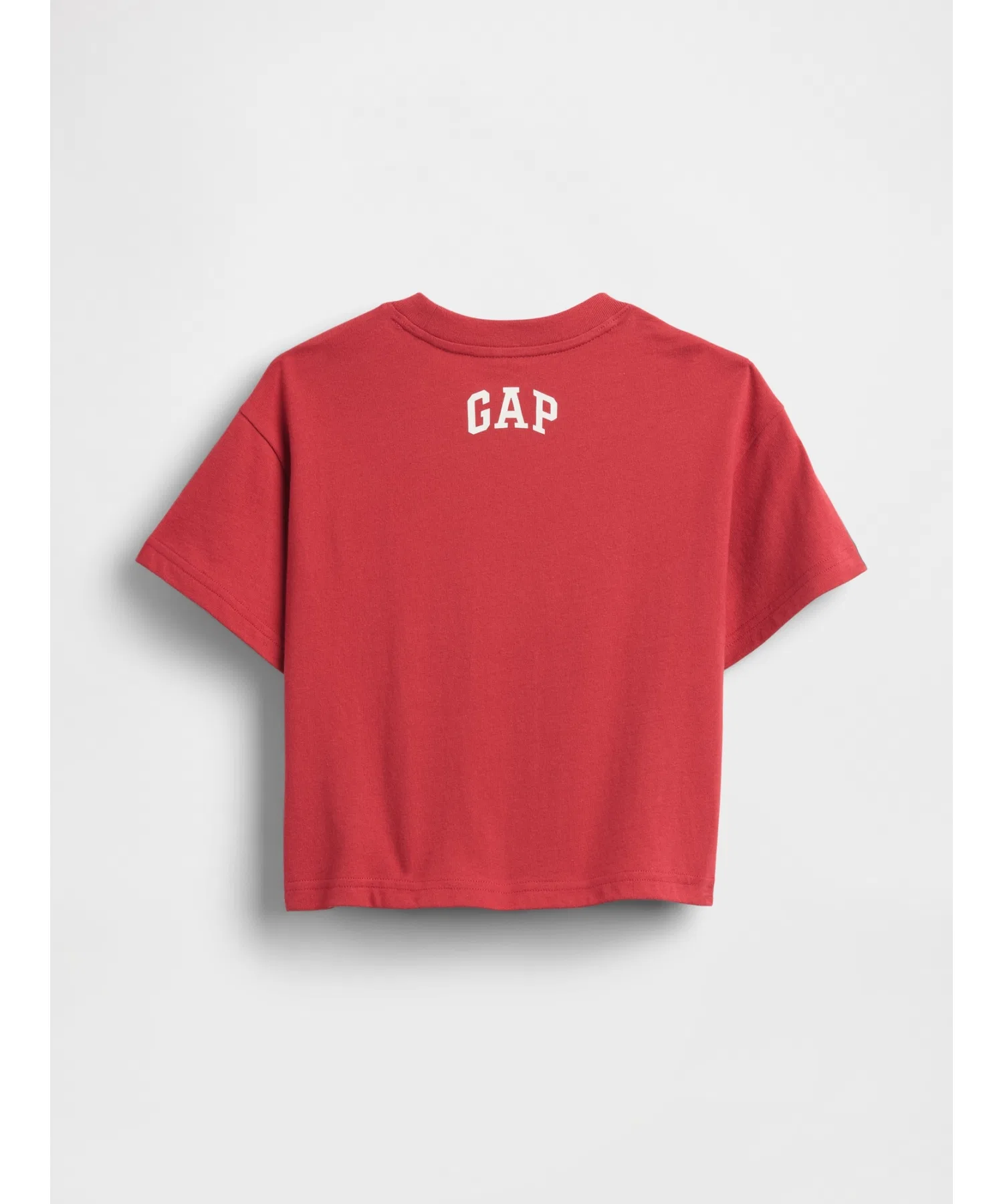 Детская футболка GAP × Disney оверсайз с Микки Маусом красная — фото 4