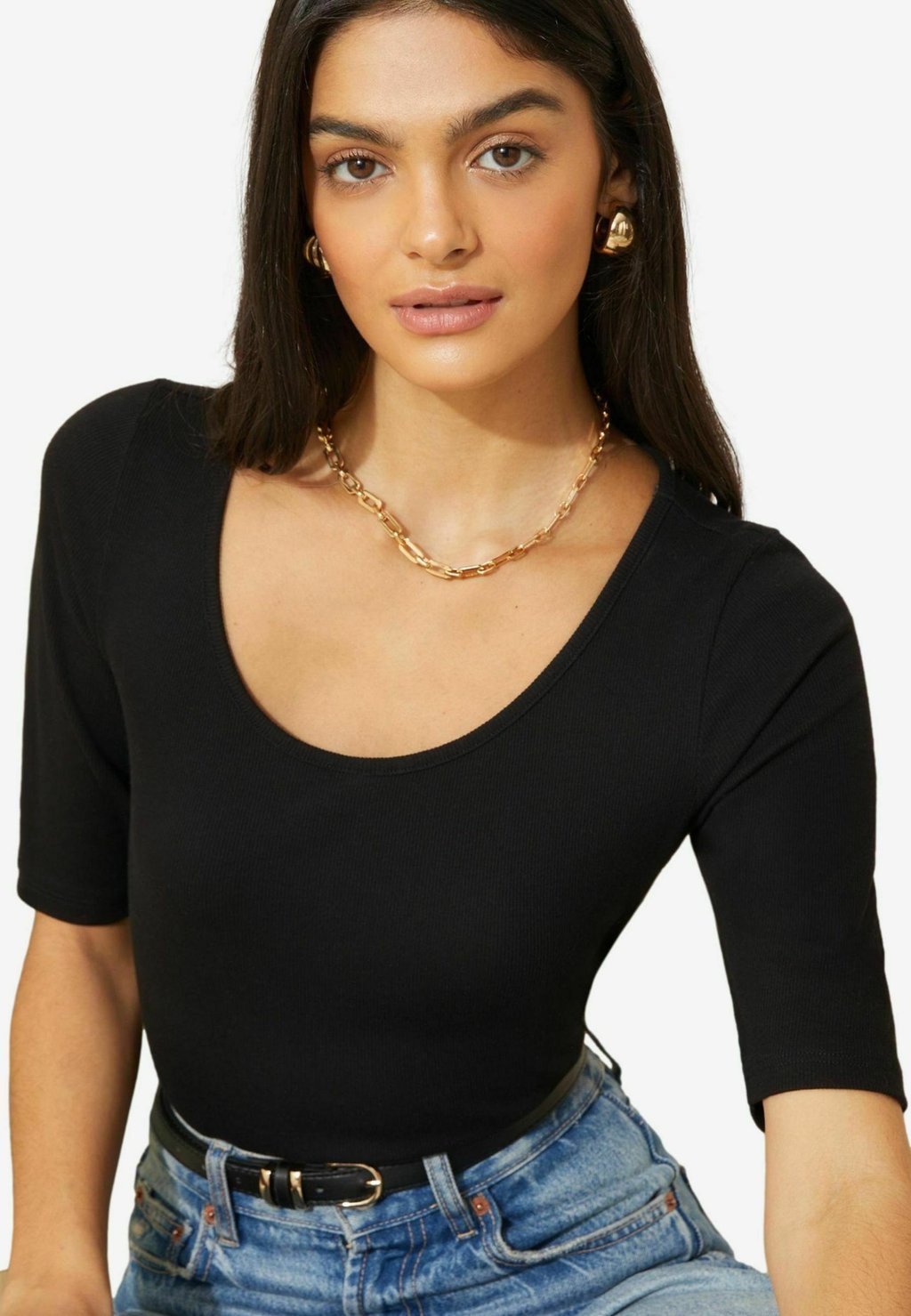 

Базовая футболка SHORT SLEEVE SCOOP NECK Friends Like These, черный