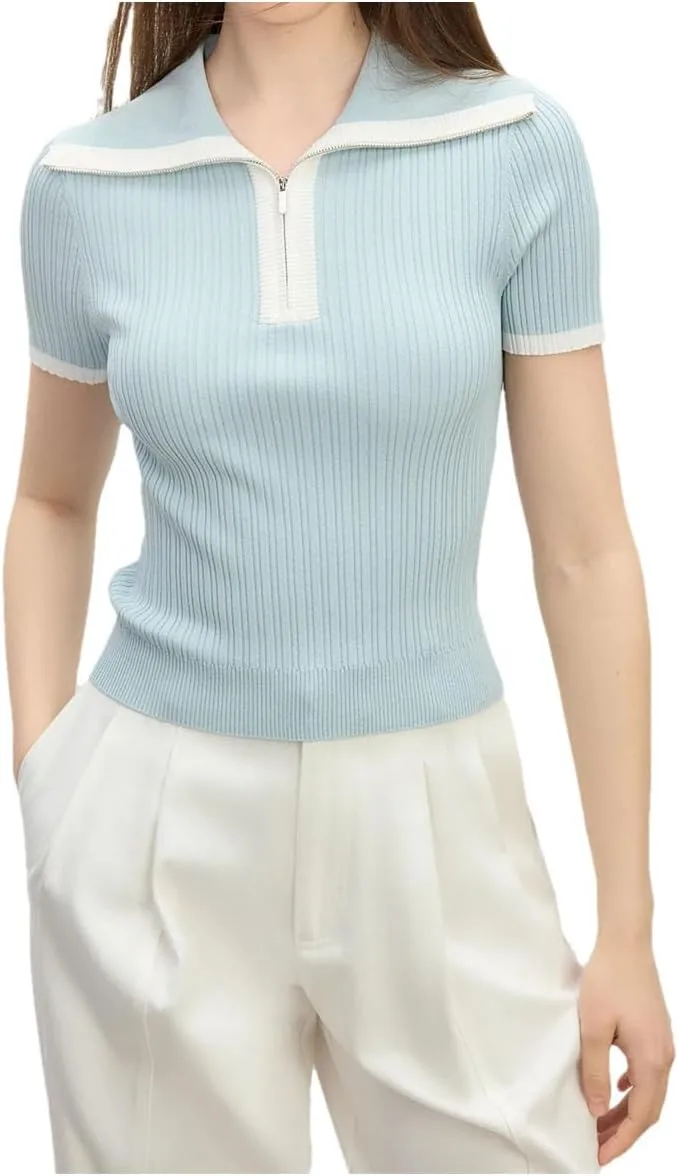 

Женская футболка с контрастным цветом