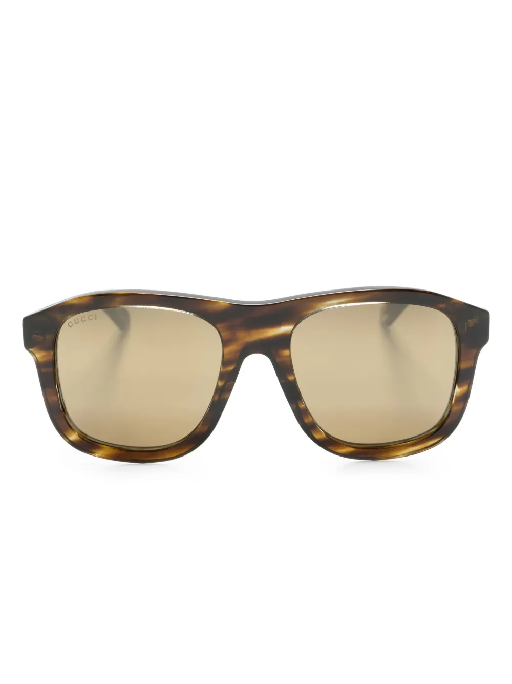 

Солнцезащитные очки в квадратной оправе с логотипом Gucci Eyewear, коричневый