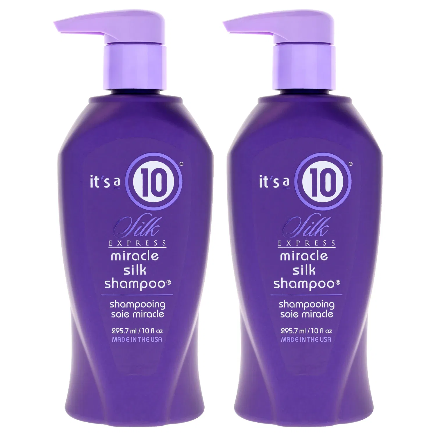 Шампунь Silk Express Miracle Silk от Its A 10 для мужчин и женщин - 283 мл - упаковка из 2 штук, Clear