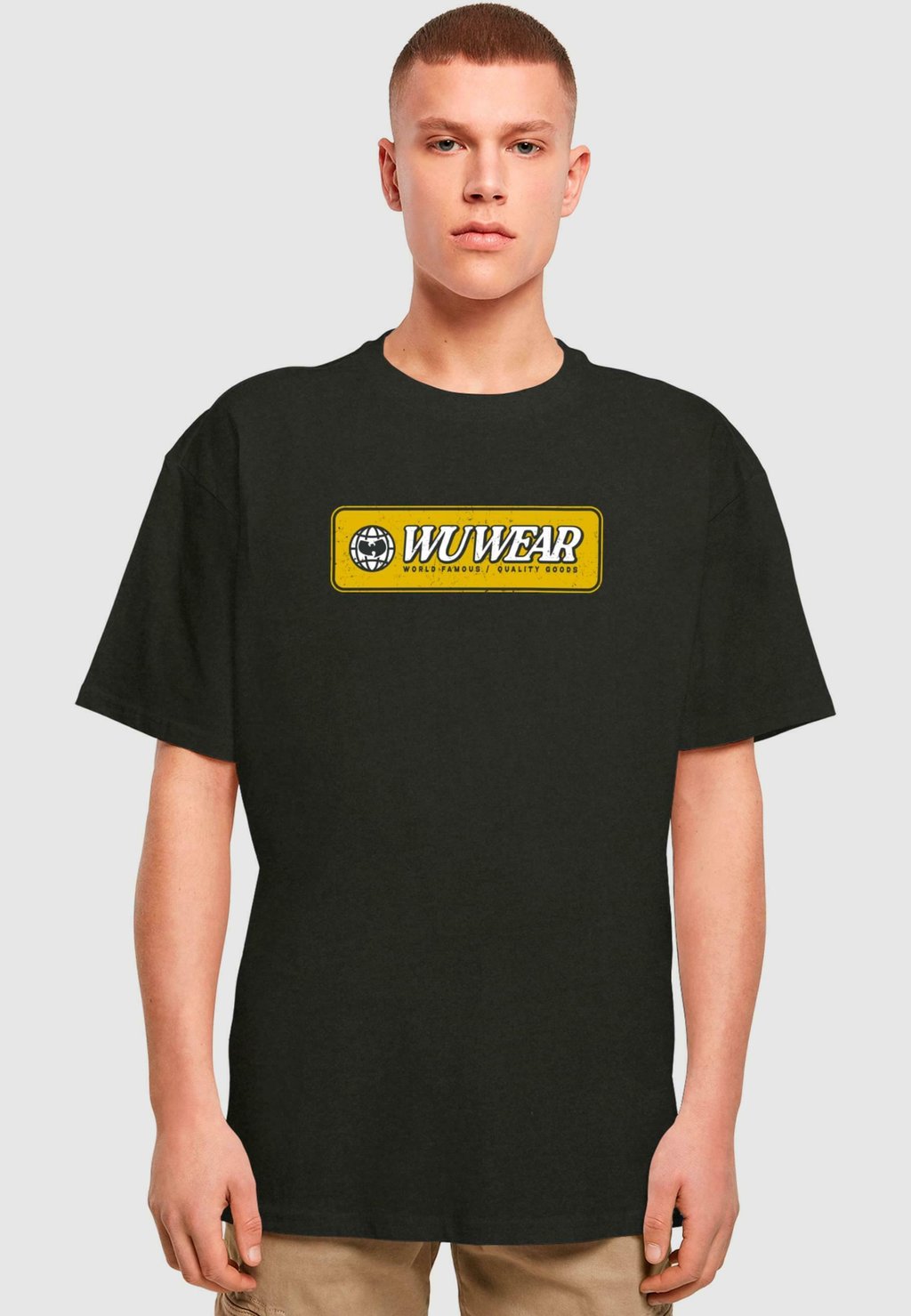 

Рубашка с принтом EARTH LOGO OVERSIZE TEE Mister Tee, черный