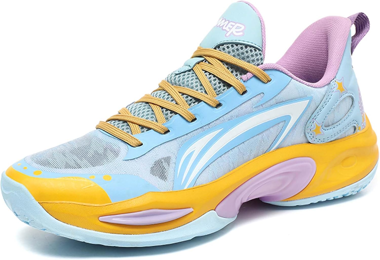 

Мужские и женские модные спортивные баскетбольные кроссовки DZBAJRQM для подростков, для улицы и помещений, синий