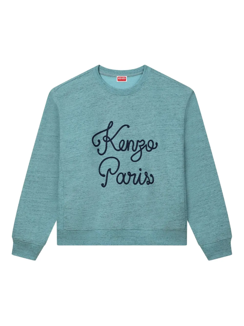 

Свитшот с вышитым логотипом Paris Chainstitch KENZO, синий