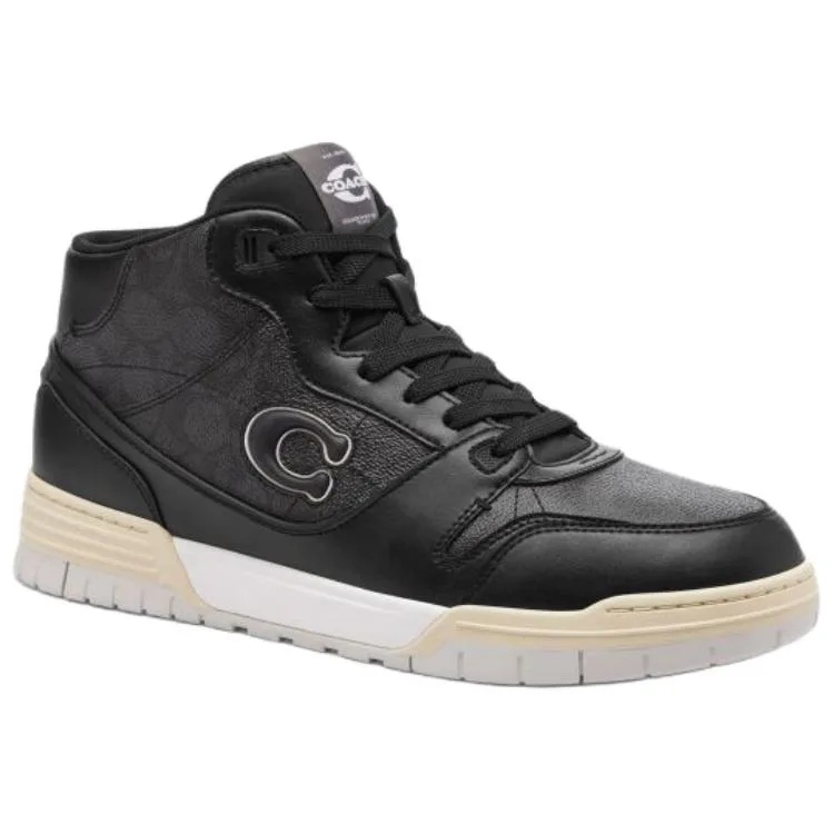 COACH Кроссовки для скейтбординга Soho Signature Mid top мужские черные — фото 4
