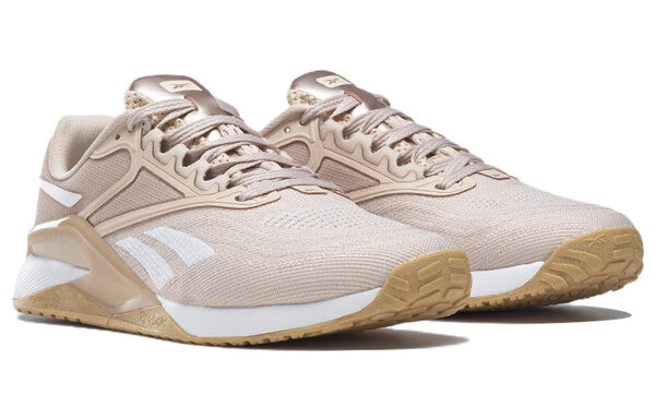 Кроссовки nano x2 'beige gold' Reebok, экрю — фото 3