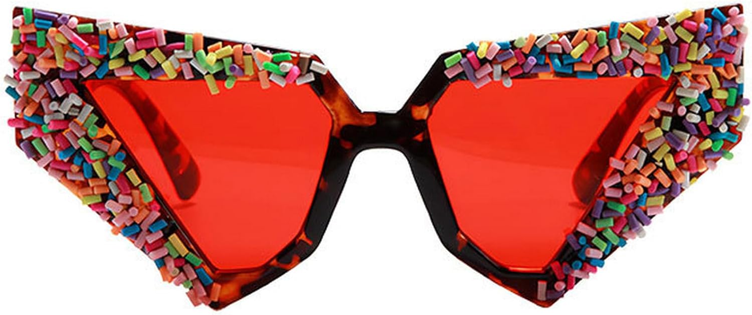 

Популярные винтажные солнцезащитные очки «кошачий глаз» для женщин, роскошные солнцезащитные очки в стиле панк, для вечеринок, милые очки для вечеринок mincl, Leopard Red