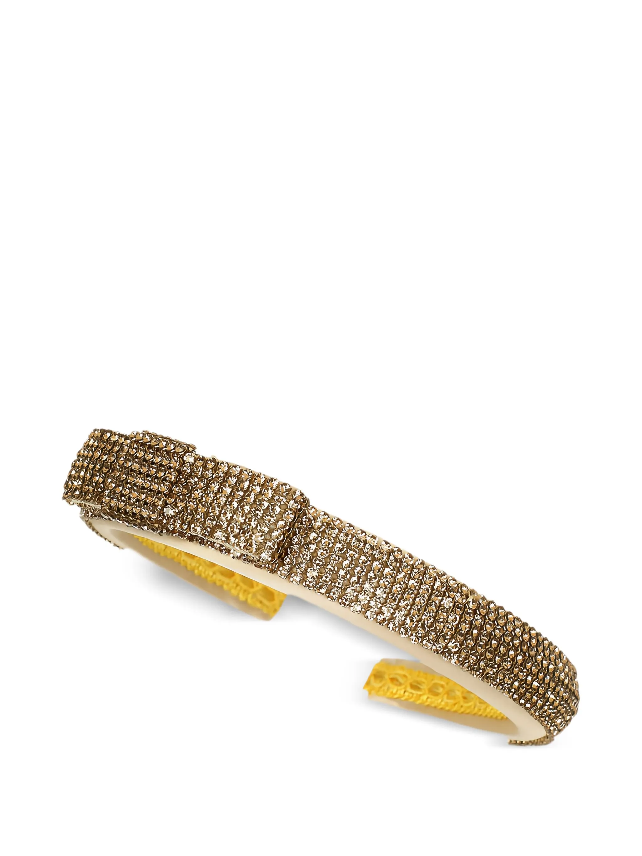 

Атласный ободок со стразами Dolce & Gabbana Kids, золотистый