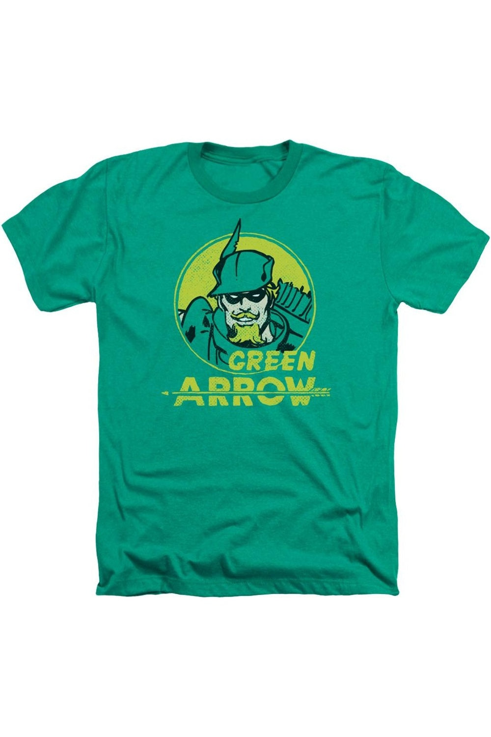 

DC Comics Archer Circle Adult Heather Tee / Футболка Gildan, цвет kelly green