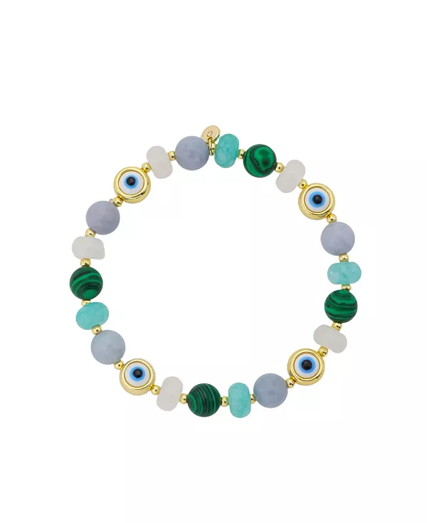 

Эластичный браслет от сглаза из полудрагоценных камней Unwritten, gold