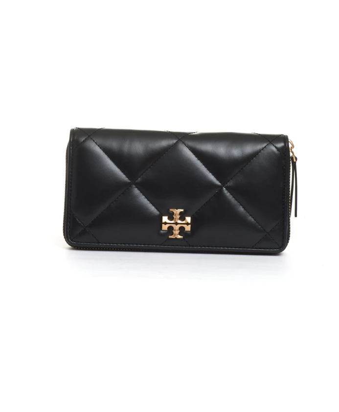 

Континентальный кошелек на молнии элегантного стиля Tory Burch, черный