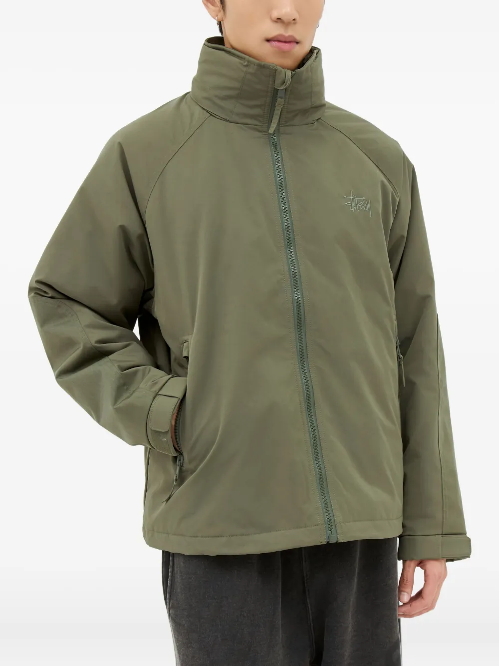 

Ветровка с вышитым логотипом Jason Markk, зеленый