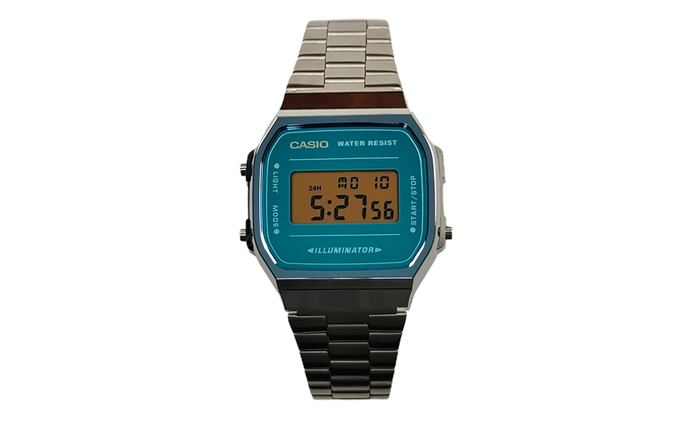 

CASIO Часы Retrofit Series Quartz Movement Stainless Steel Strap Watch Men's Watch Blue Dial, Blue Dial Umber Watch Glass