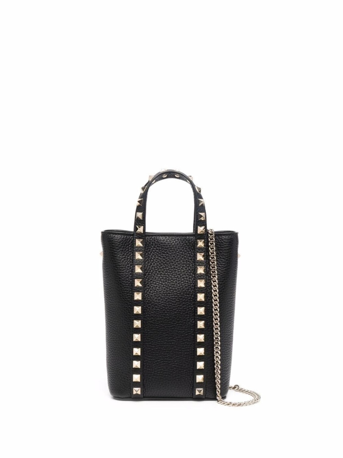 

Valentino Garavani сумка-тоут Rockstud с ремнем-цепочкой, черный