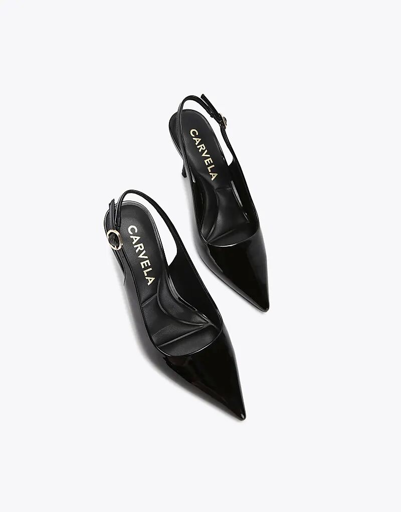 Туфли Carvela Spirit на каблуке-ремешке черного цвета — фото 2