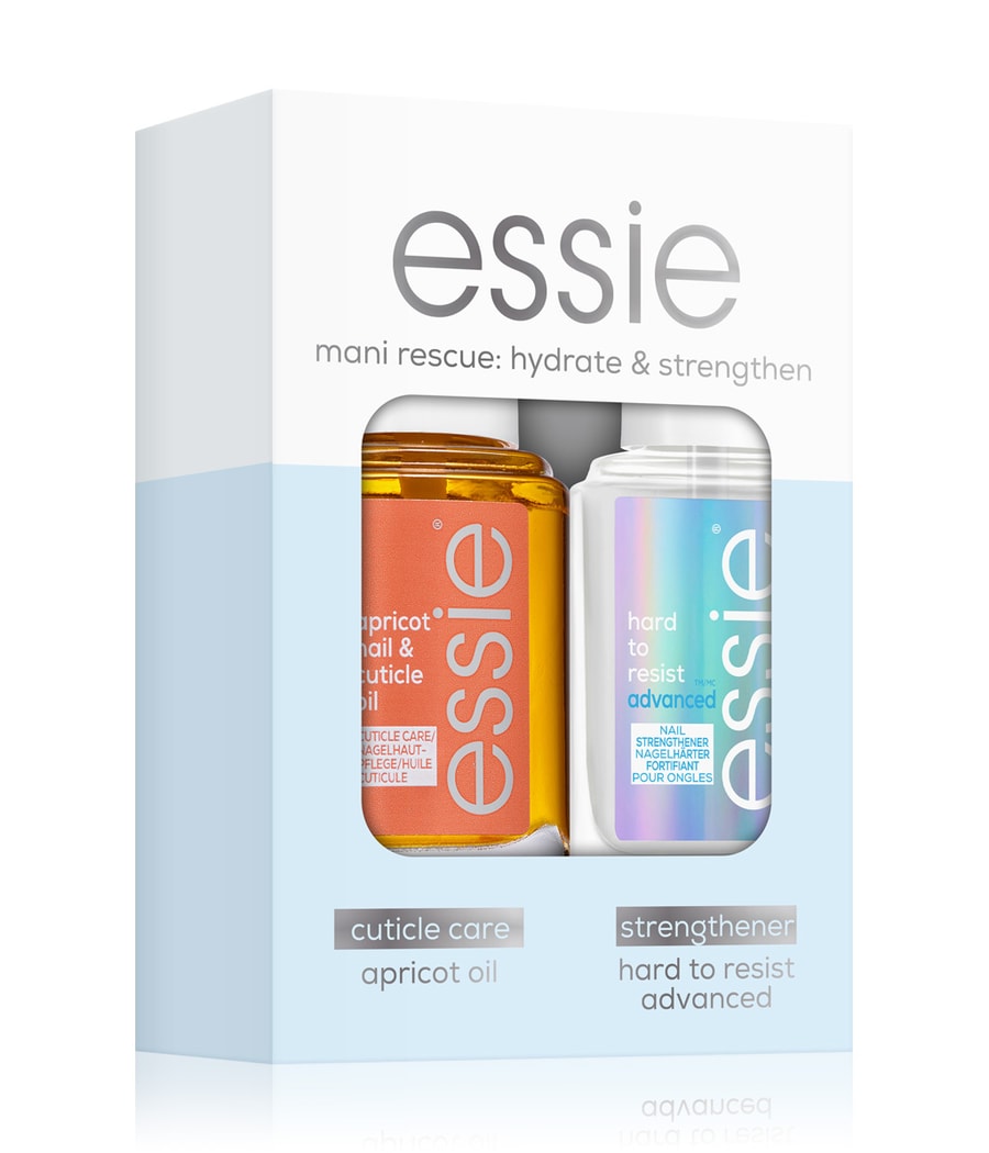 

Набор лаков для ногтей essie Advdanced Routine Set apricot nail & cuticle oil + Hard to resist, 27 ml