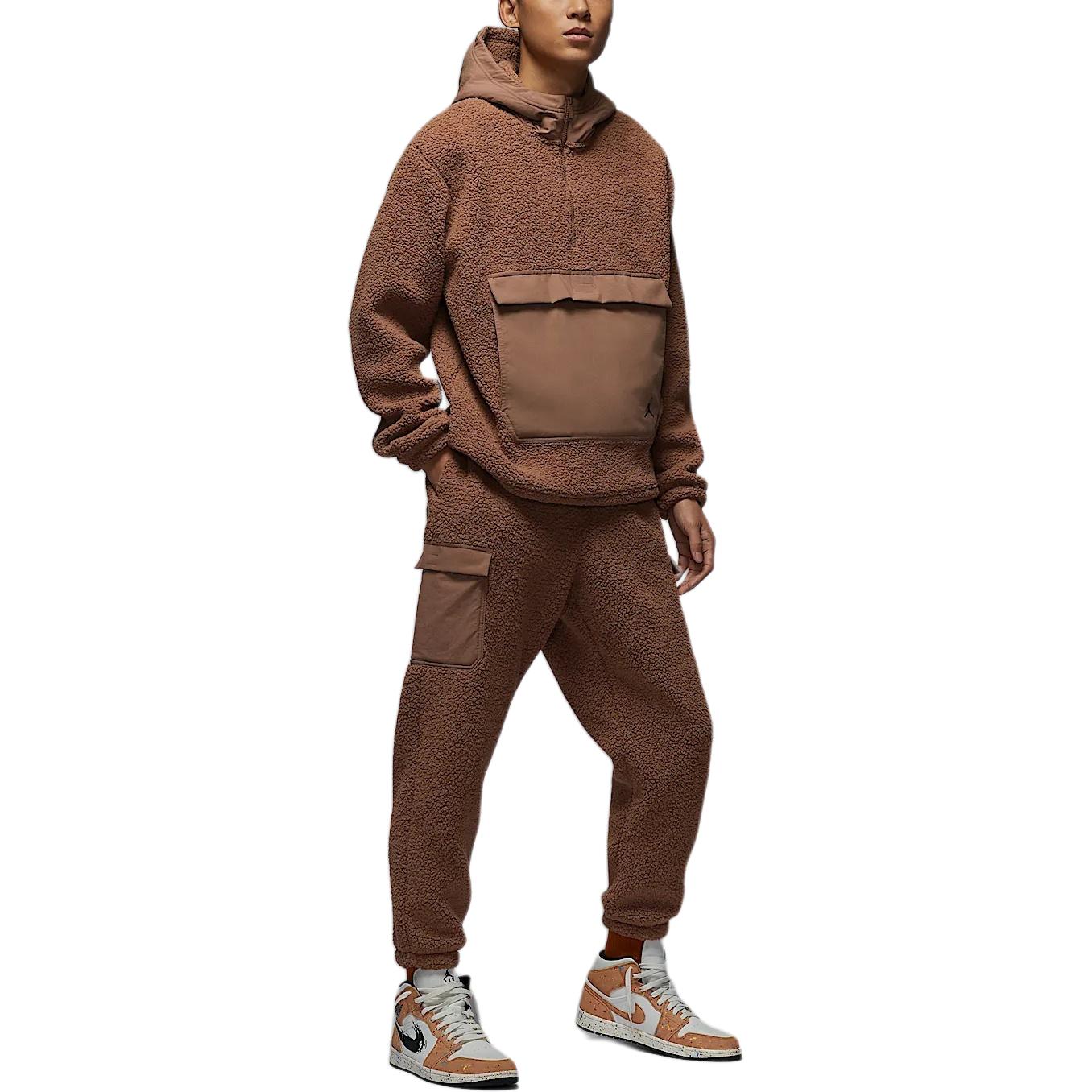 Jordan Мужские повседневные брюки Flight Casual Pants, цвет «древний коричневый» — фото 4