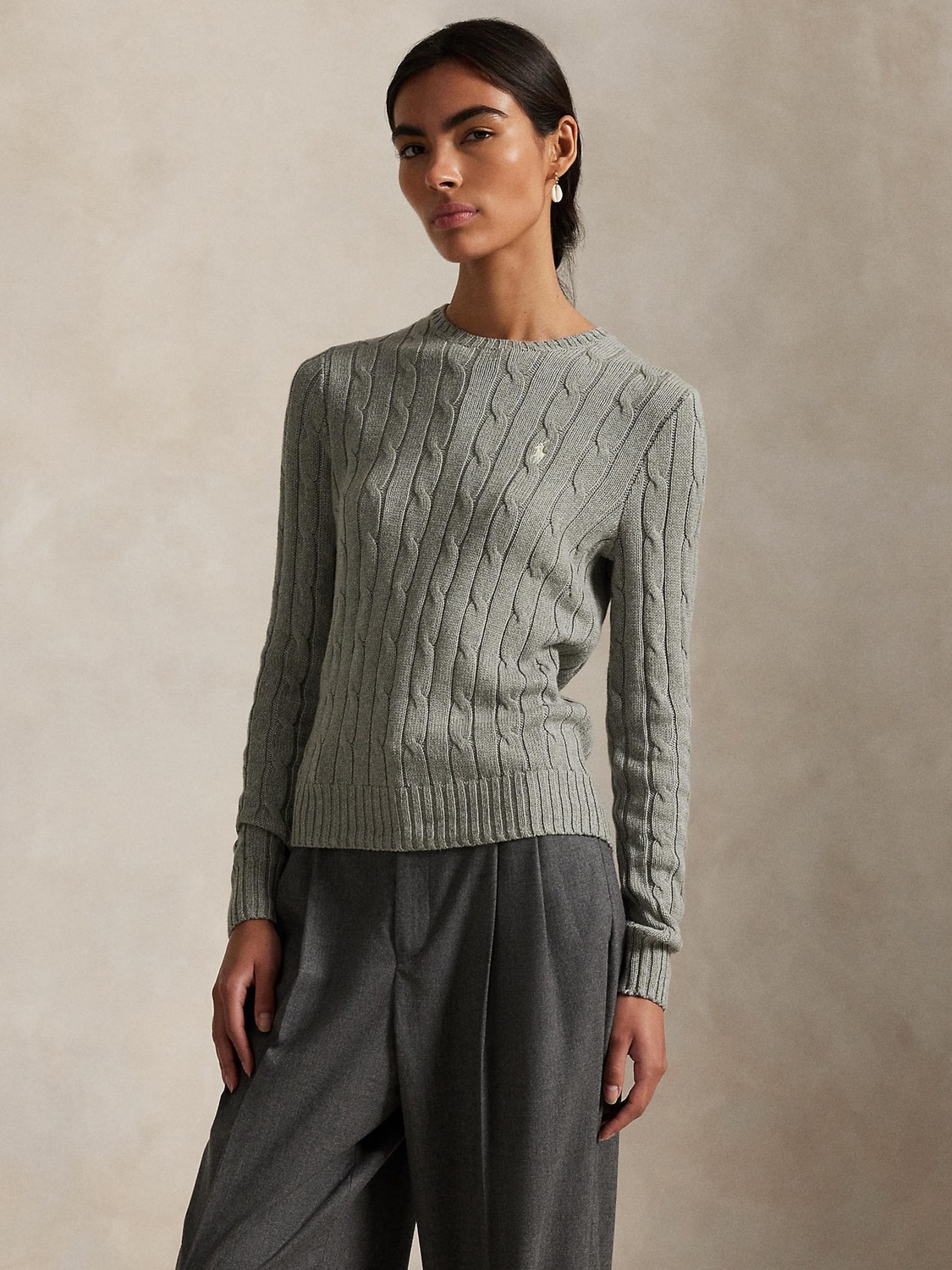 Polo Ralph Lauren Свитер 'JULIANNA' в цвете Stone — фото 3