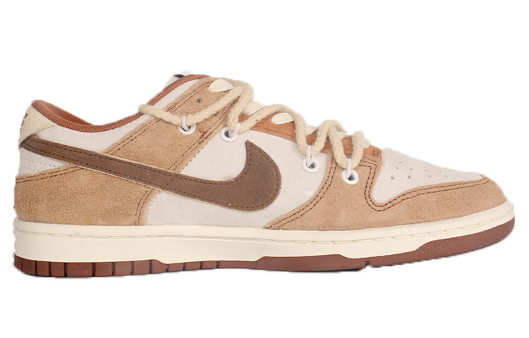 

Кроссовки Nike Dunk Skateboarding Shoes Unisex Low-top Brown/White, коричневый