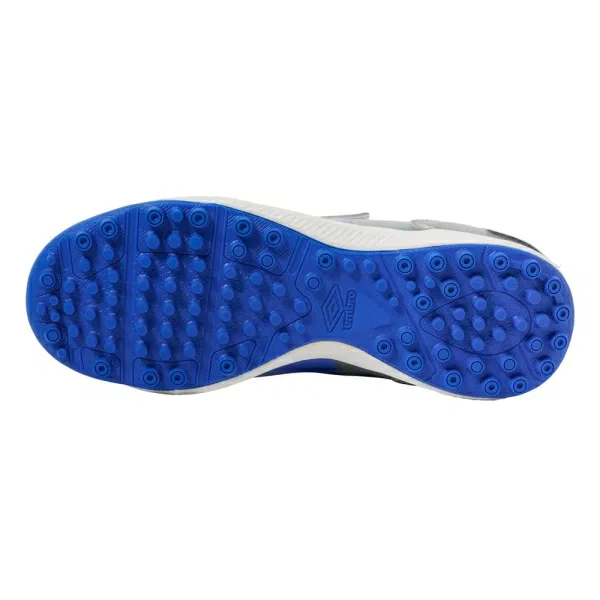 Детские футбольные бутсы Umbro Accerator SB JR Wide +GAINA, серебристый/синий, размер 22.5cm - 34.5 RU — фото 4