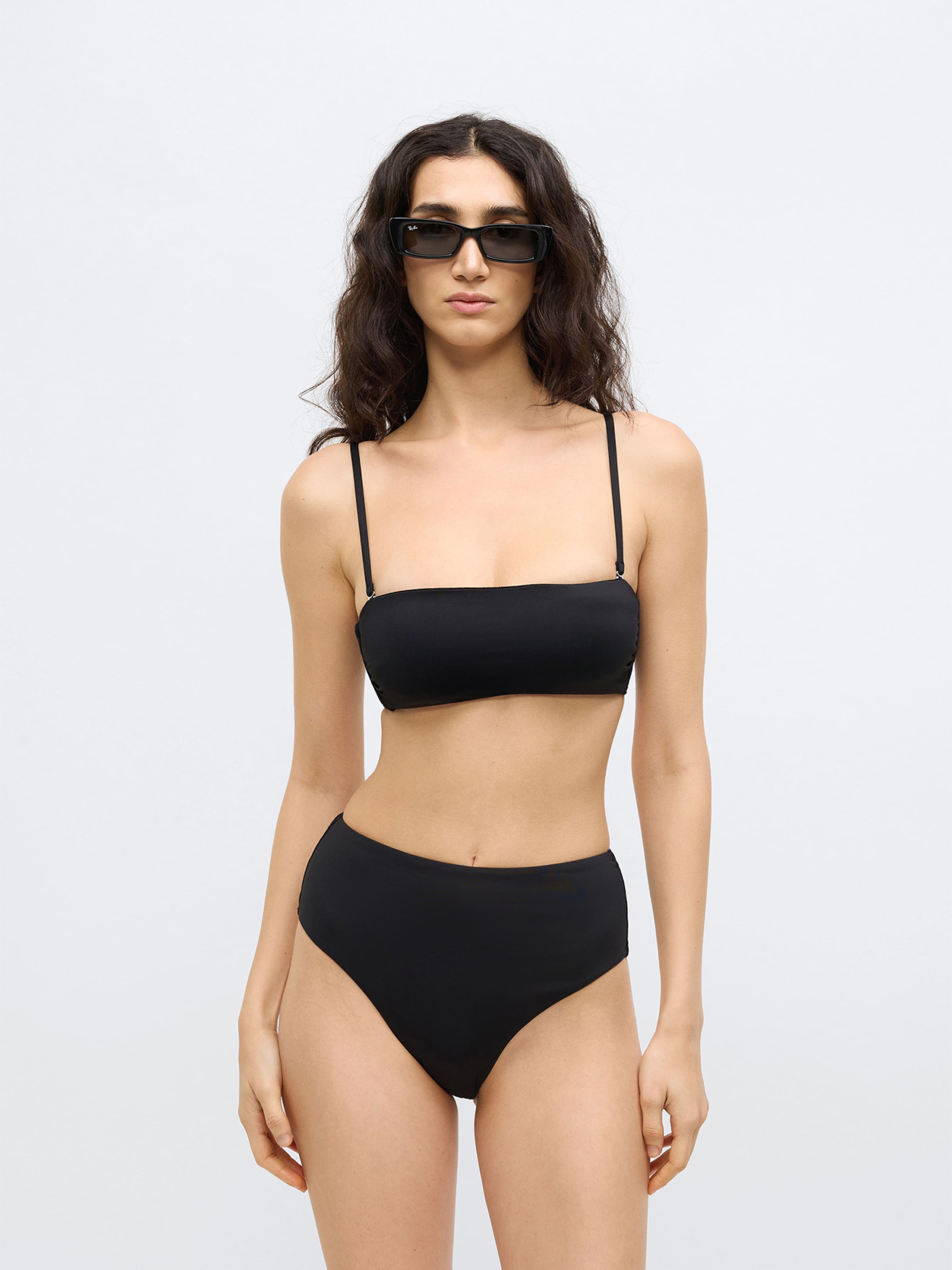 Calvin Klein Swimwear Топ-бандо для бикини в черном цвете — фото 2