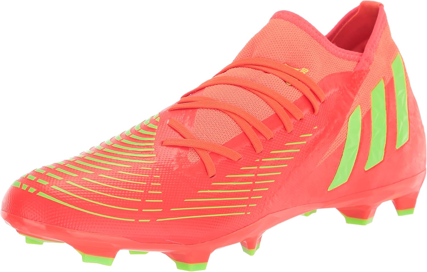 

Футбольные бутсы Adidas Unisex Edge.3 для твердого грунта, черный/красный/зеленый