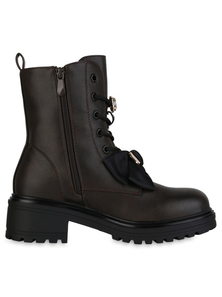 Ботильоны VAN HILL Schnürstiefeletten Ashley, коричневый — фото 3