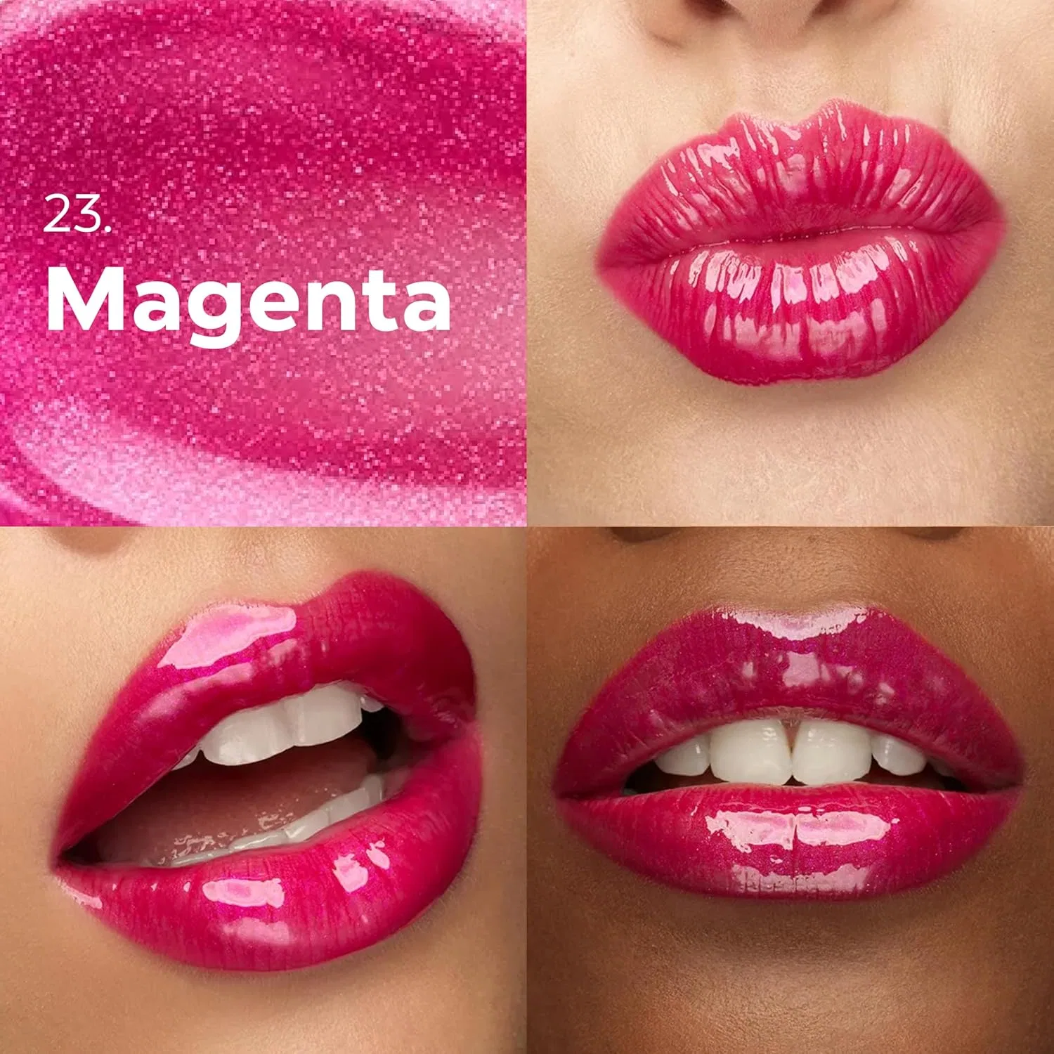 Питательный блеск для губ KIKO Milano 3D Hydra Lipgloss Kiko Milano, 23 Magenta — фото 2