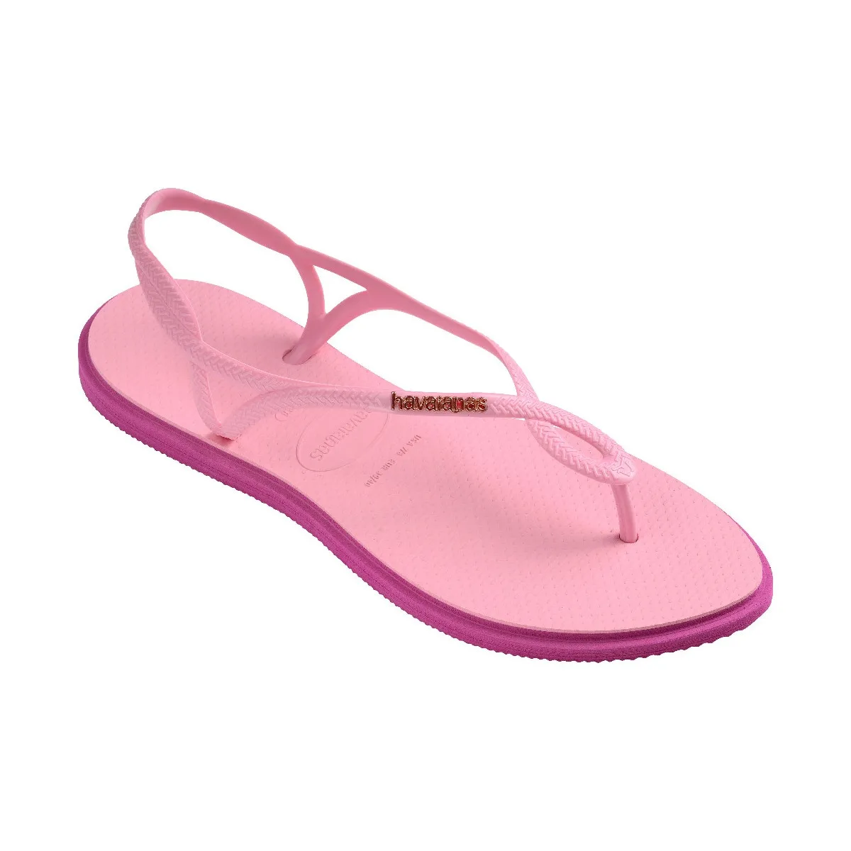 Женские сандалии Hav Luna Point Pink Glow 412 Havaianas, розовый — фото 2