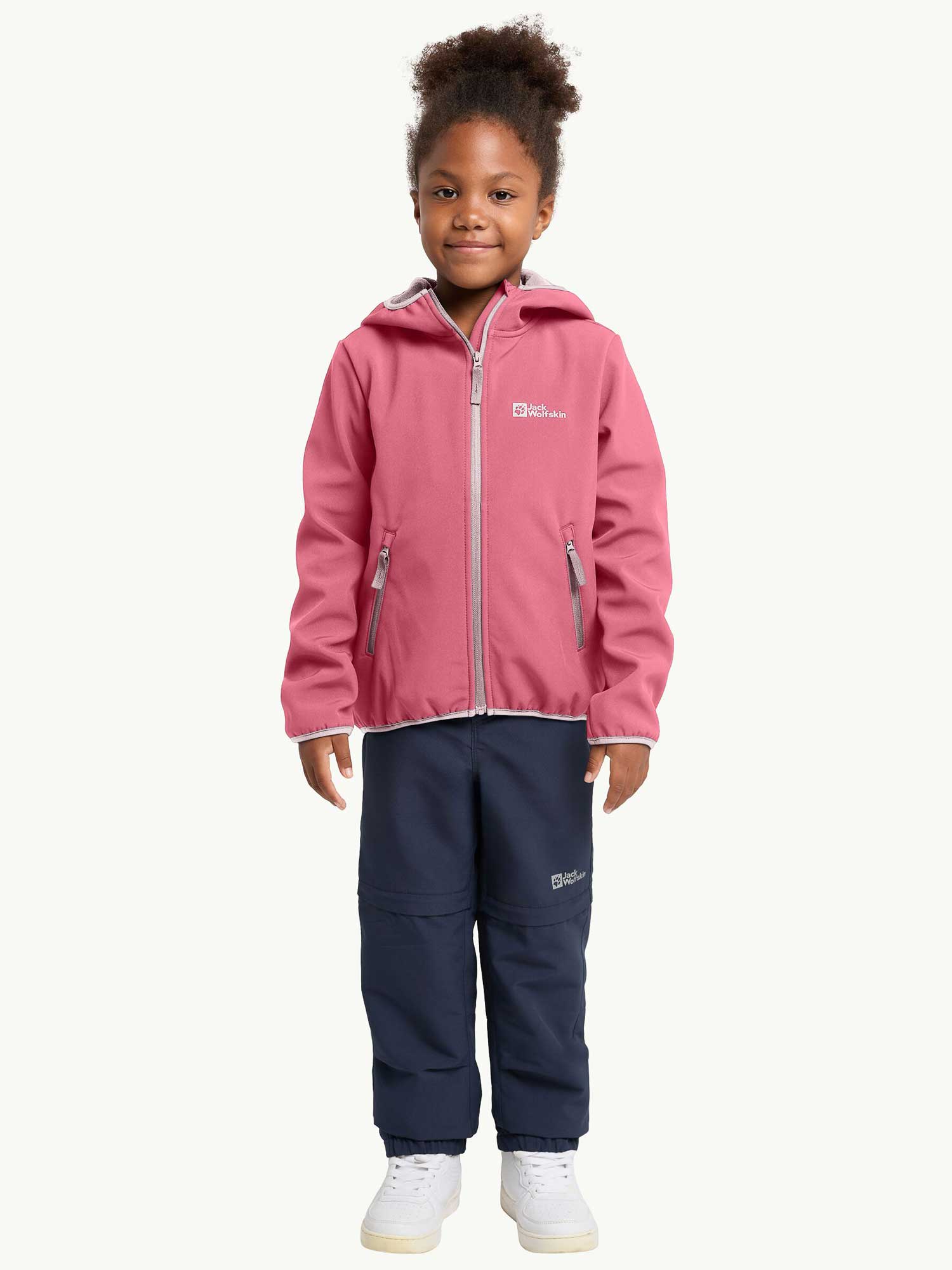 

Куртка Jack Wolfskin FOURWINDS JACKET KIDS, розовый