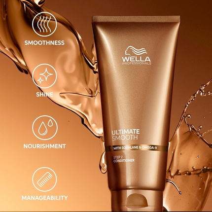 Профессиональный кондиционер Ultimate Smooth Conditioner для ухода за волосами Wella — фото 2