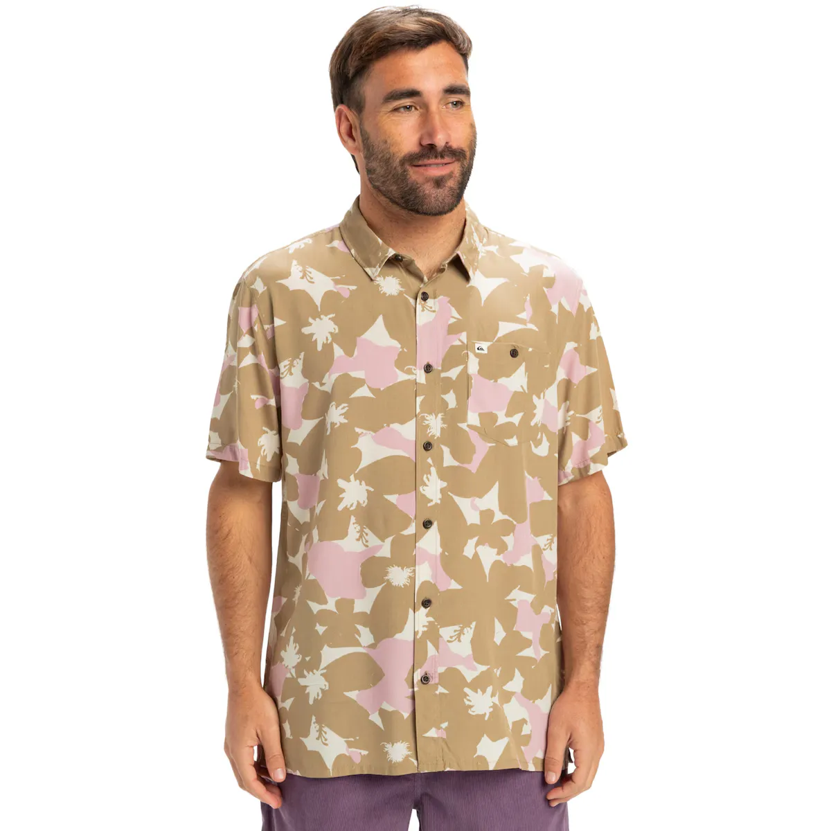 

Мужская рубашка Safe Paradise Quiksilver, бежевый