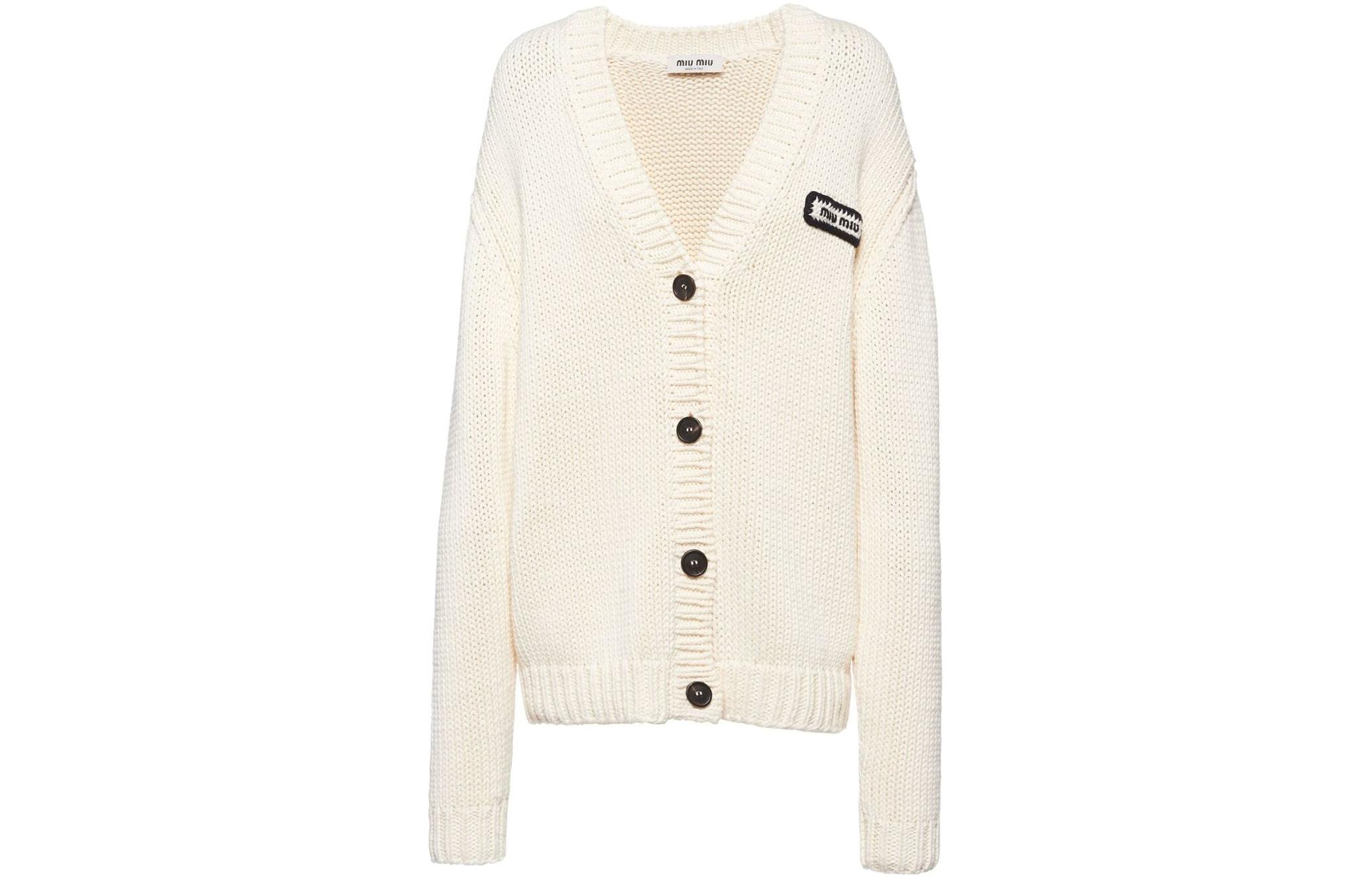 

SS23 Джемпер женский экрю MIU MIU, Ecru